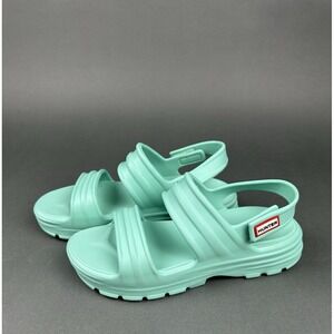 Hunter Bloom Algae Sandals Women's US 9 Gale Green
